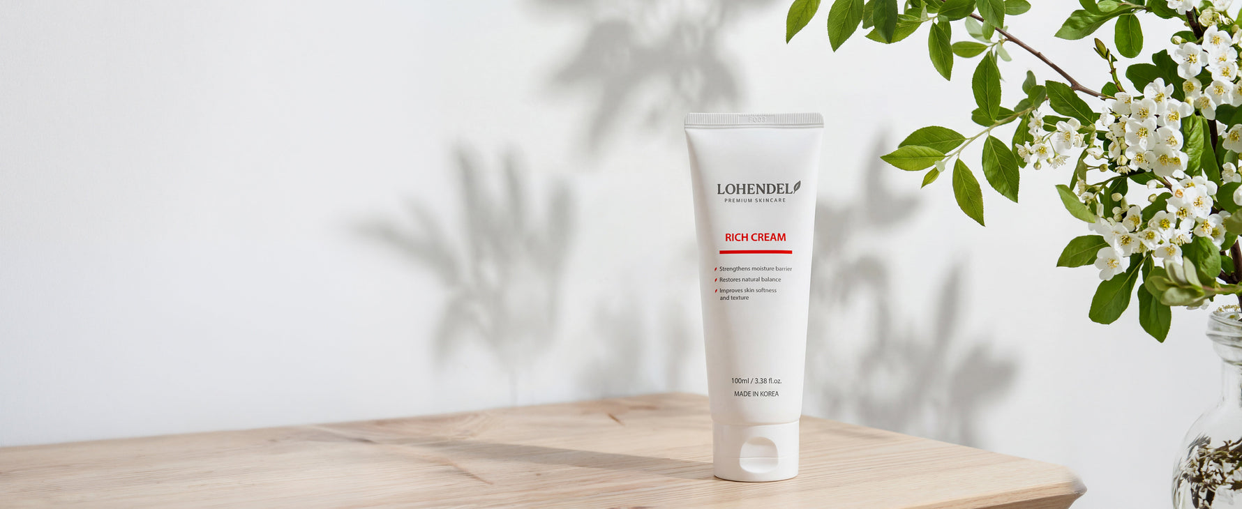 Deep Skin Moisture Repair for Dry, Sensitive Skin: LOHENDEL Rich Cream